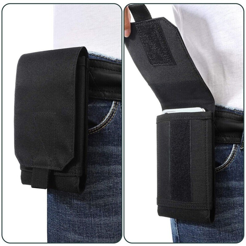 Universal Molle Tactical Cell Phone Waist Pouch Belt Pack Bag Cover Holster Case gallery