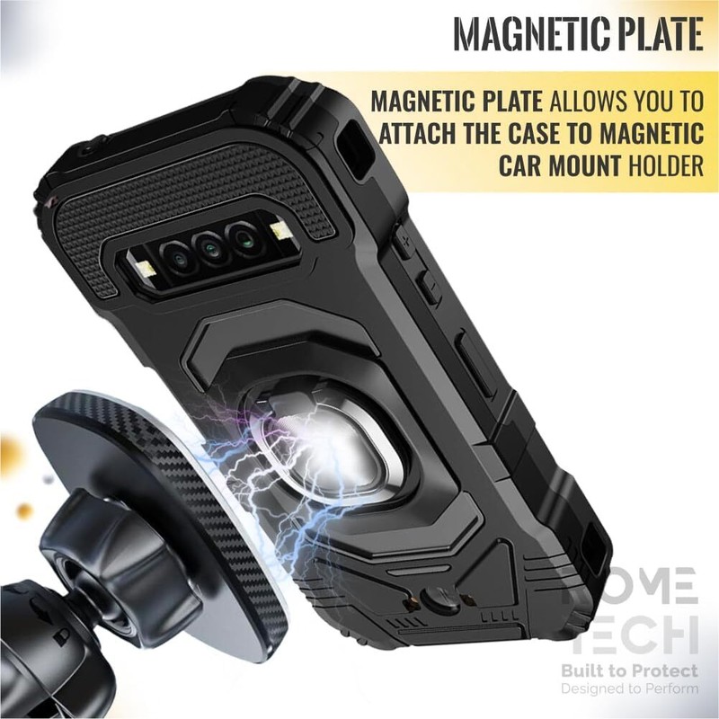 For Kyocera Duraforce Pro 3 E7200 Hard Hybrid Magnetic Ring Kickstand Case Cover gallery