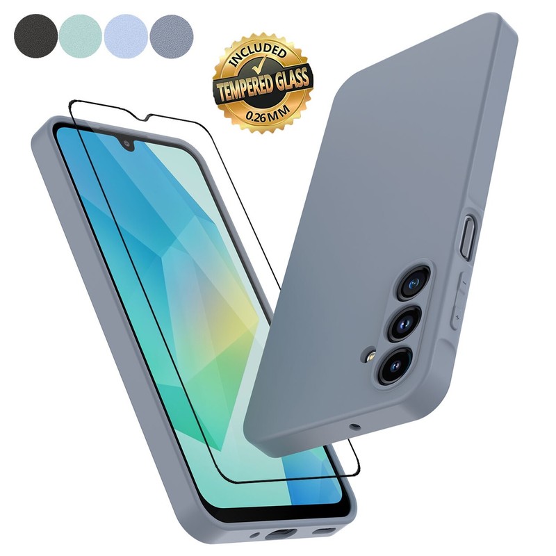 For Samsung Galaxy A16 5G A15 A14 A13 Case Silicone new Cover +Screen Protector