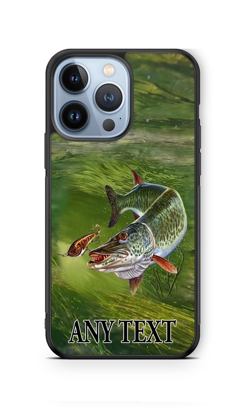 Muskie Fish Fishing Customized mobile cell Phone Case for iPhone 16 Samsung s24+