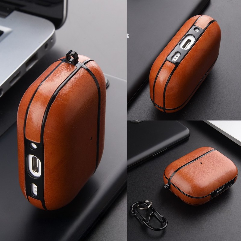 Case Cover For Airpods Pro 3 (2025) Leather Protective Shockproof With Keychain gallery