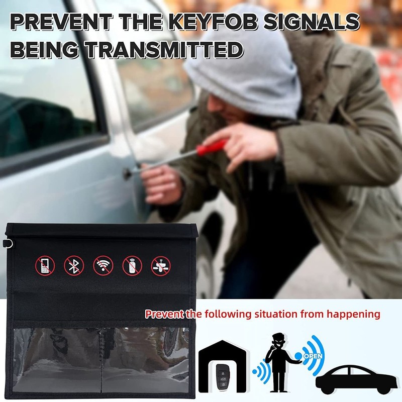 Faraday Bag RFID Signal Blocking Shielding Pouch Large Laptop Case Small / Large gallery