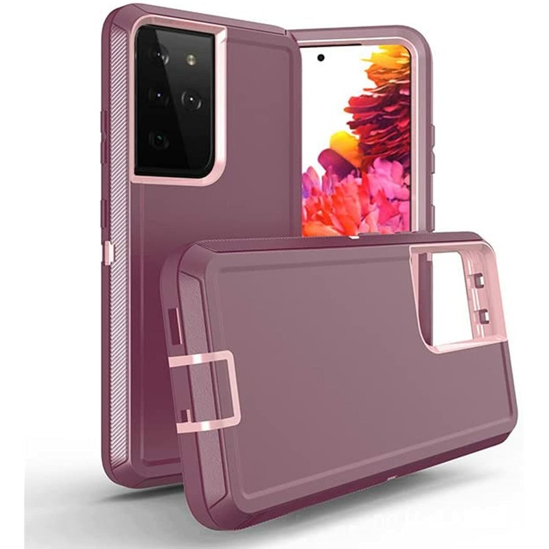 Samsung Galaxy S21 Ultra Heavy Duty Hybrid Defender Rugged Case with Holster
