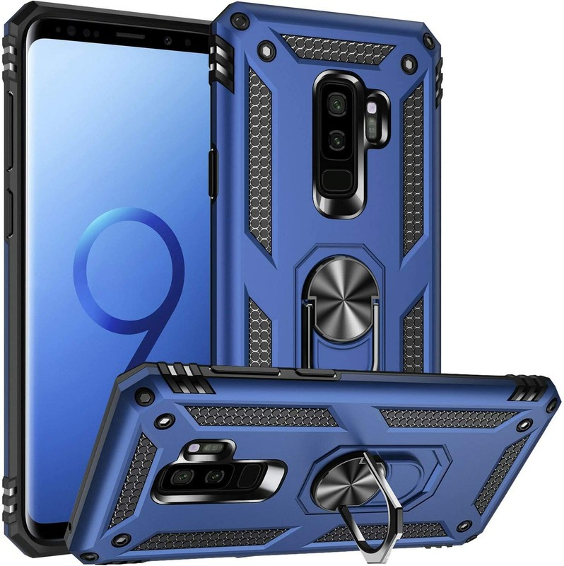 Phone Case For Samsung Galaxy S9 / S9 Plus Kickstand Ring Shockproof Cover