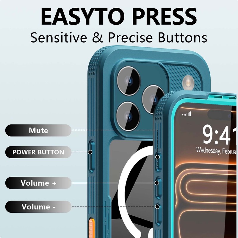 Waterproof Case For iPhone 17 Pro Max 17 AIR MagSafe Shockproof Full Body Cover gallery