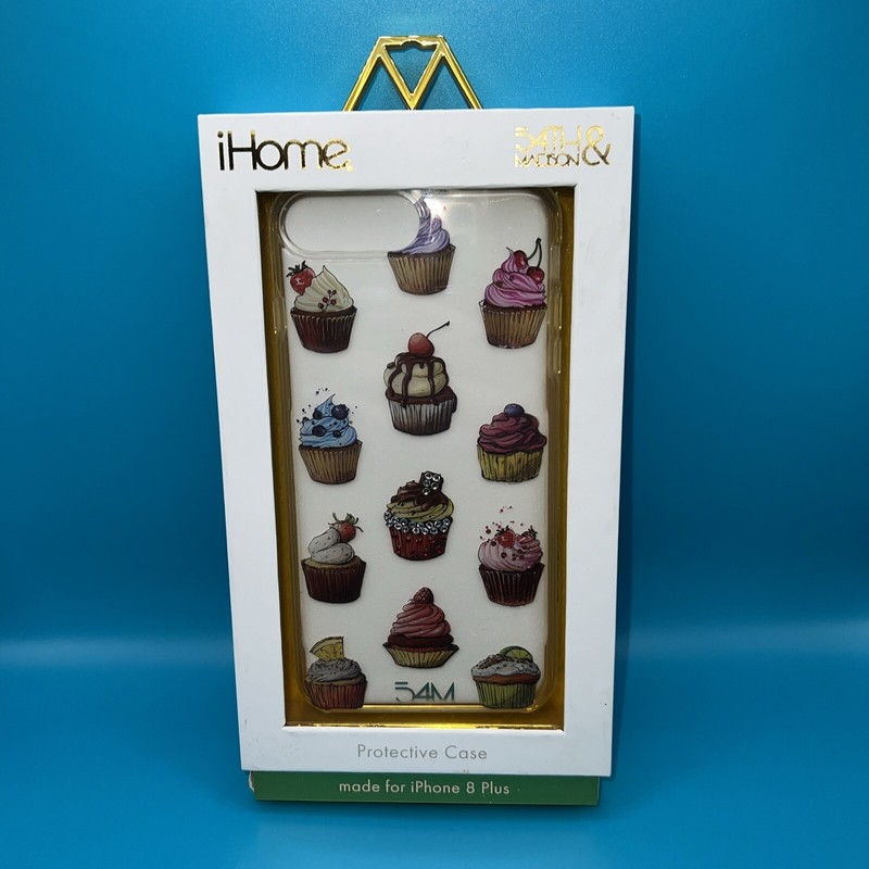 54th & Madison | iPhone 8 Plus Cupcake Dessert Baker Kawaii Case Clear Colorful