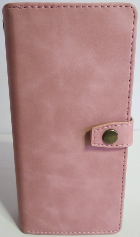 Soft Touch Blush Pink Color Wallet with Magnetic Phone Case