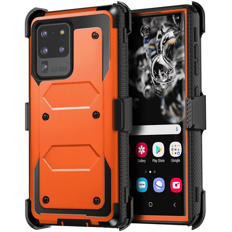 For Samsung S20+/S20 FE/S20 Ultra Phone Case Hybrid Shockproof Belt Clip Cover