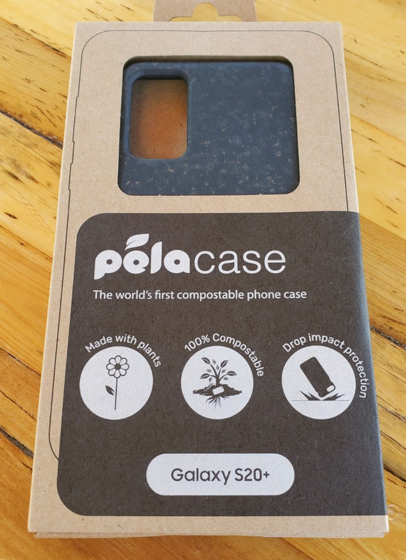 Pela Samsung Galaxy S20+ Soft Phone Case Back Cover Black 100% Compostable