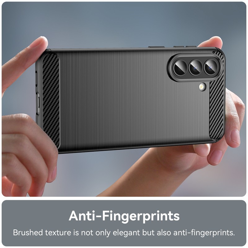 For Samsung Galaxy A57 5G, Shockproof Classic Brushed Soft TPU Cover Phone Case