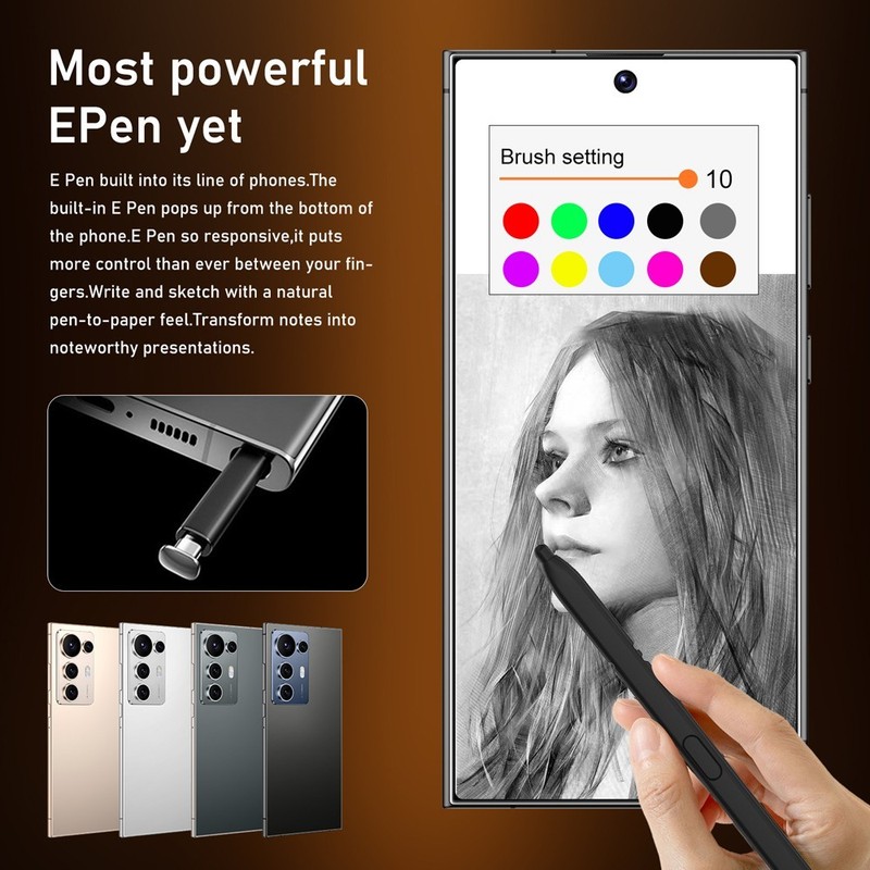 S26U Factory Unlocked 5G Smartphone Dual SIM Android 14 Mobile Phone 4GB+128GB gallery