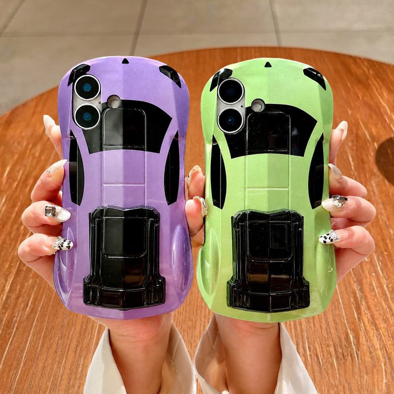 3D Race Sport Car Phone Case With Stand for iPhone 17 16 15 14 13 12 11 Pro Max gallery