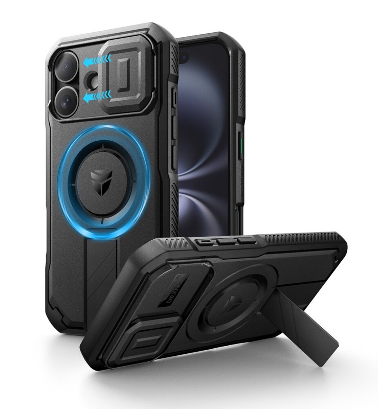 Dexnor Shielder Series for iPhone 16 Pro Max Case with Slide Camera Cover