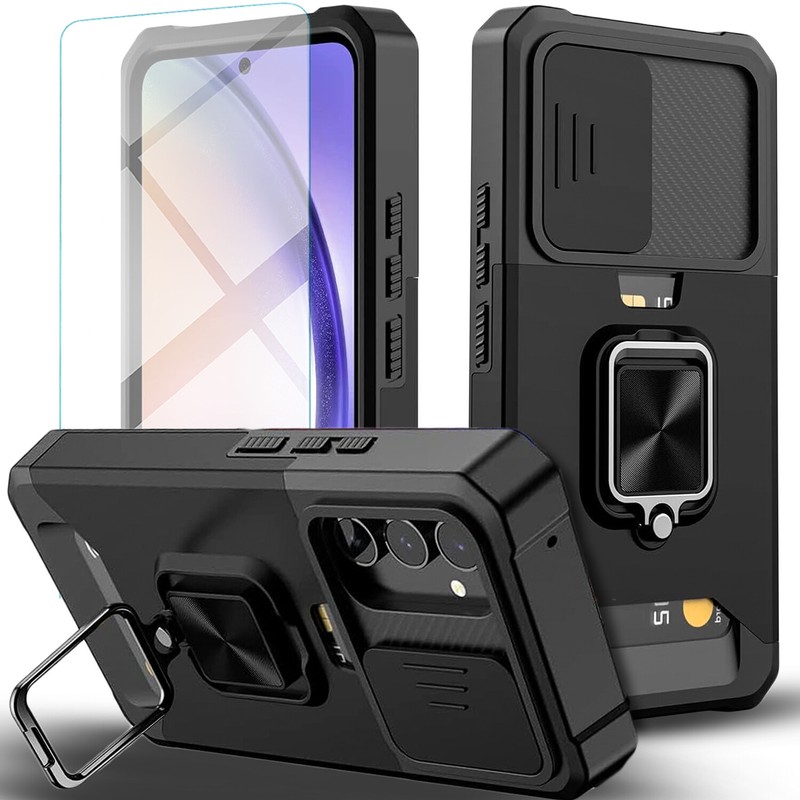 For Samsung Galaxy A17 5G Case Phone Camera Cover Shockproof + Tempered Glass