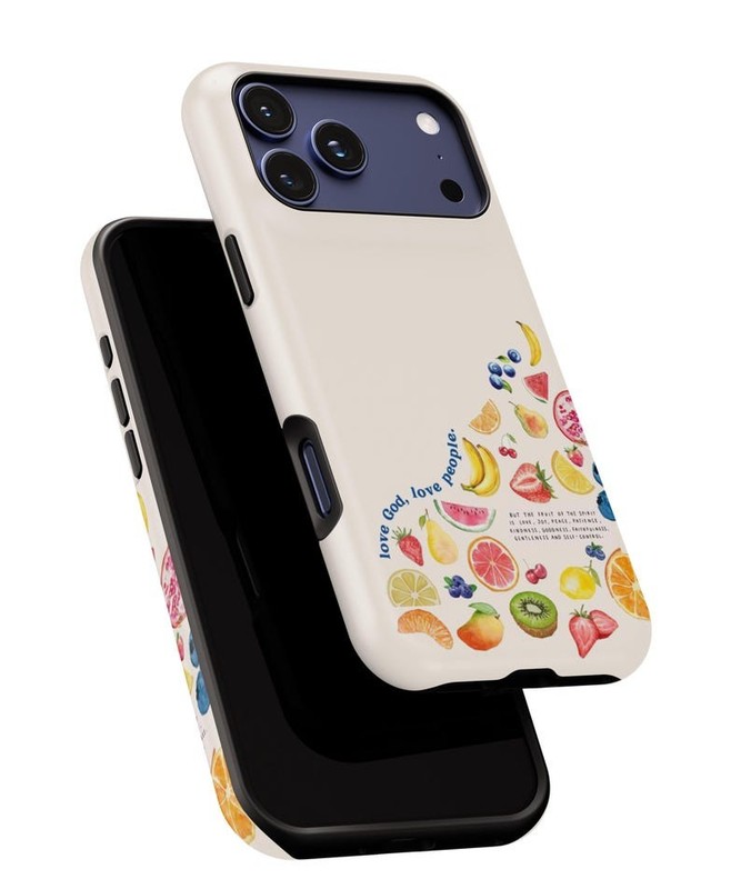 Christian Bible Verse iPhone Case, Love God Fruit Shockproof MagSafe iPhone 11-1 gallery