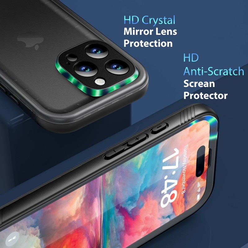 Waterproof Case for iPhone 16 Pro Max Plus Shockproof Built in Screen Protector gallery