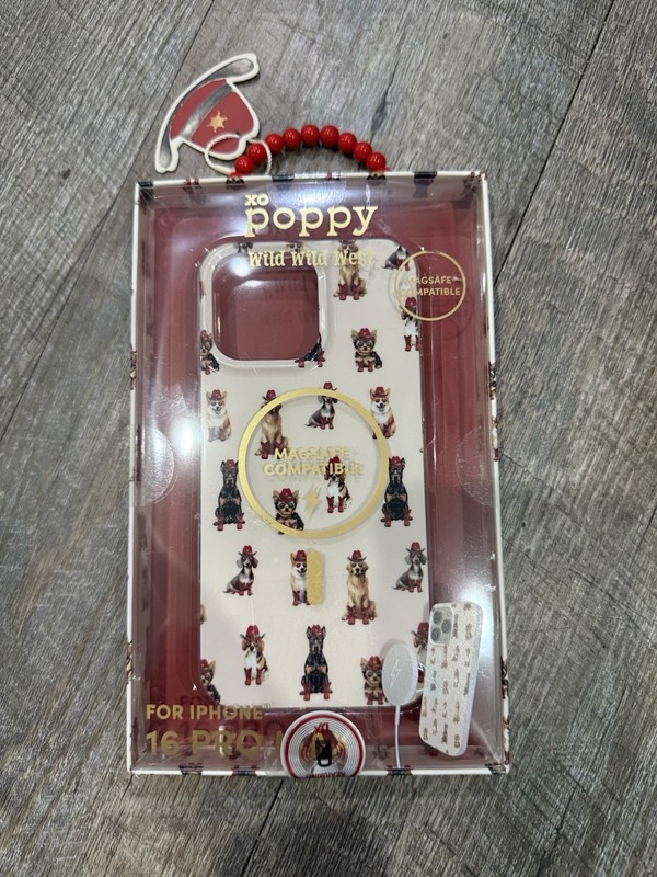 🤠 XO Poppy Western Dog Case – iPhone 16 Pro Max – NIB Rare Find!