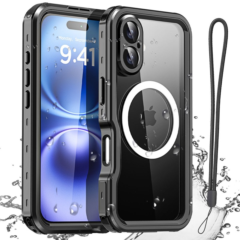 For iPhone 16 Plus Waterproof Case MagSafe Shockproof Heavy Duty Dropproof Cover