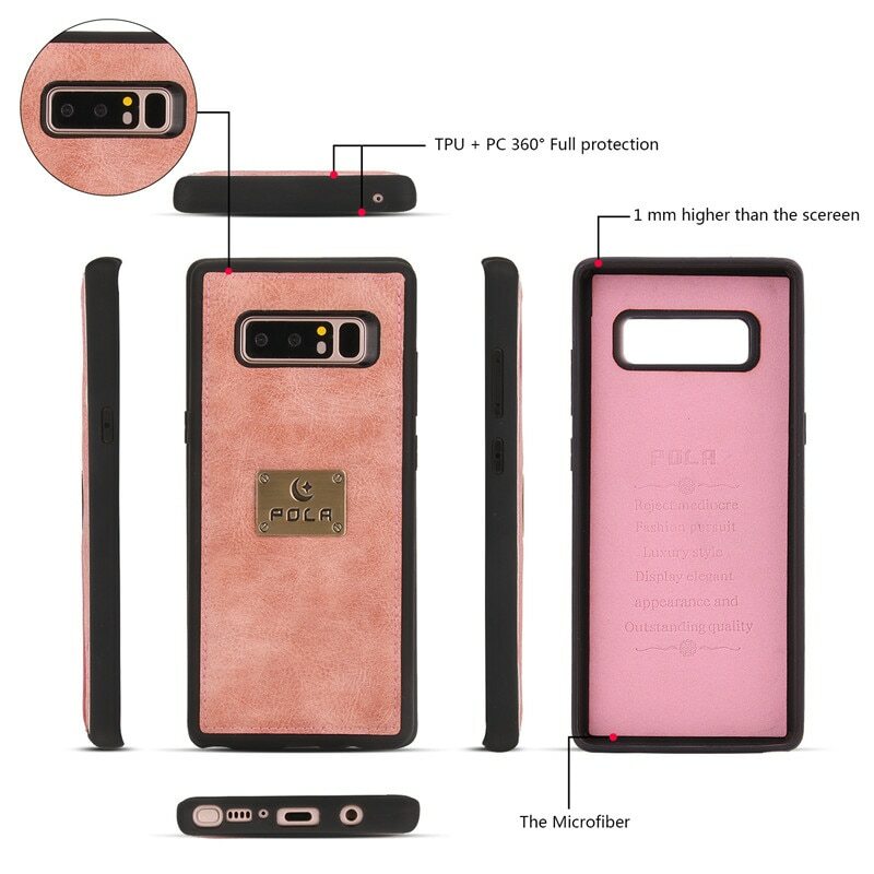 Pola Retro pattern multi-function zipper Iphone protective sleeves Leather Cases gallery