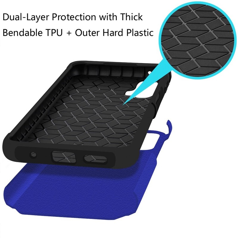 For TCL 50 XL 5G Slim Shock Absorption Hybrid Dual Layer Rubber TPU Case Cover gallery