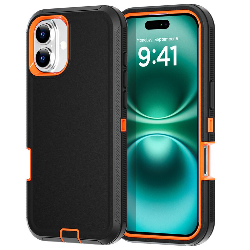 For iPhone 16 Plus Case Heavy Duty Military Shockproof Rugged Protective Cover gallery