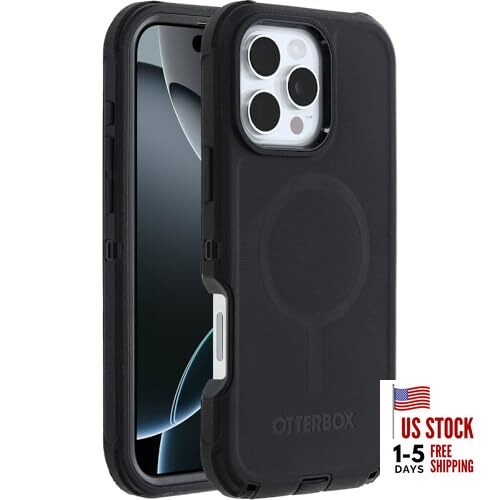 Defender Series Case – (Single Unit Ships in polybag) Black iPhone 16 Pro Max