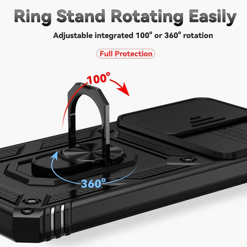 For Samsung Galaxy S24 FE Case, Soft Silicone Rubber Bumper Hard Plastic Phone C gallery