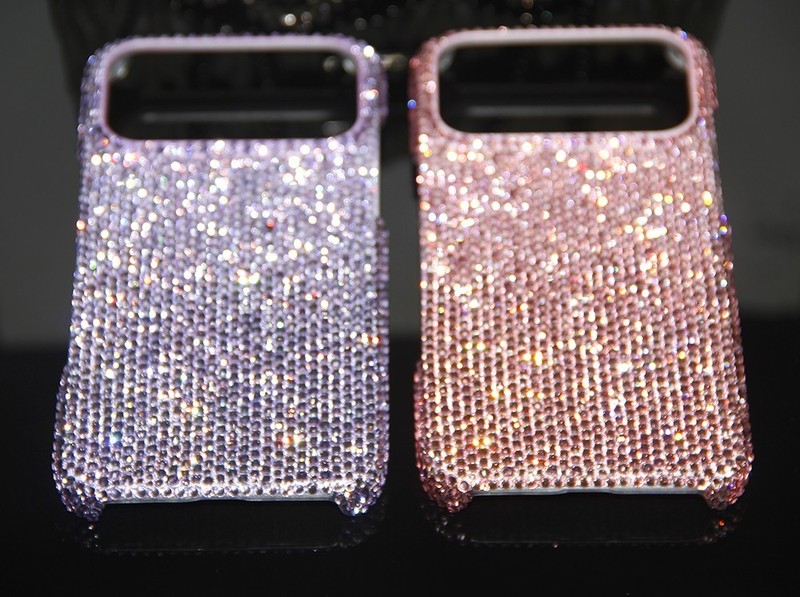 For iPhone 17 Pro Max 16 15 14 13 12 Diamond Case Cover WITH SWAROVSK ELEMENTS gallery
