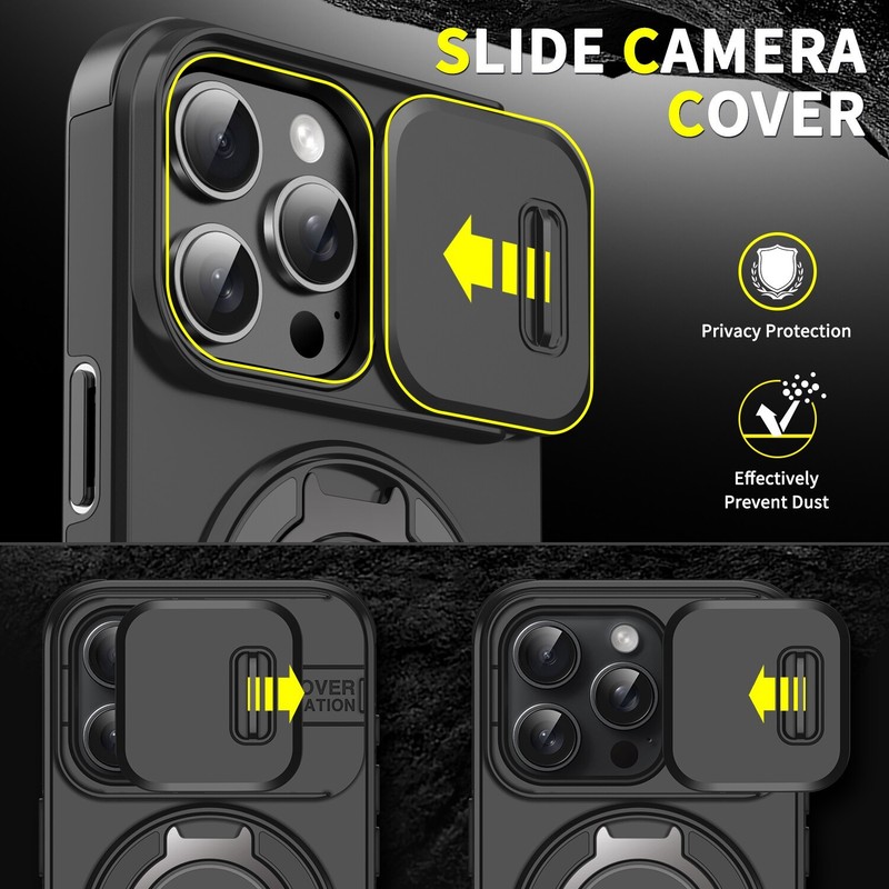 For iPhone 17 Pro Max 16 15 14 13 12 Rugged Magnetic Case W/Ring Camera Cover AU gallery