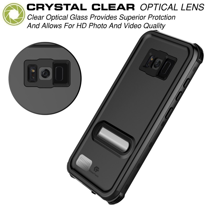 For Samsung Galaxy S8 Plus Waterproof Case Cover with Kickstand Screen Protector gallery
