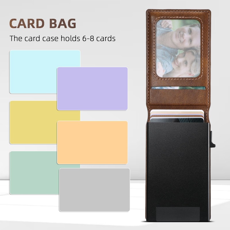 2in1 Magnetic Leather Card Holder Wallet Case For iPhone 17 16 15 14 13 Pro Max gallery