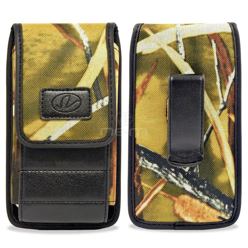 For Apple IPhone 11 Pro Max 2019 Vertical Nylon Pouch Case Cover Army Camouflage