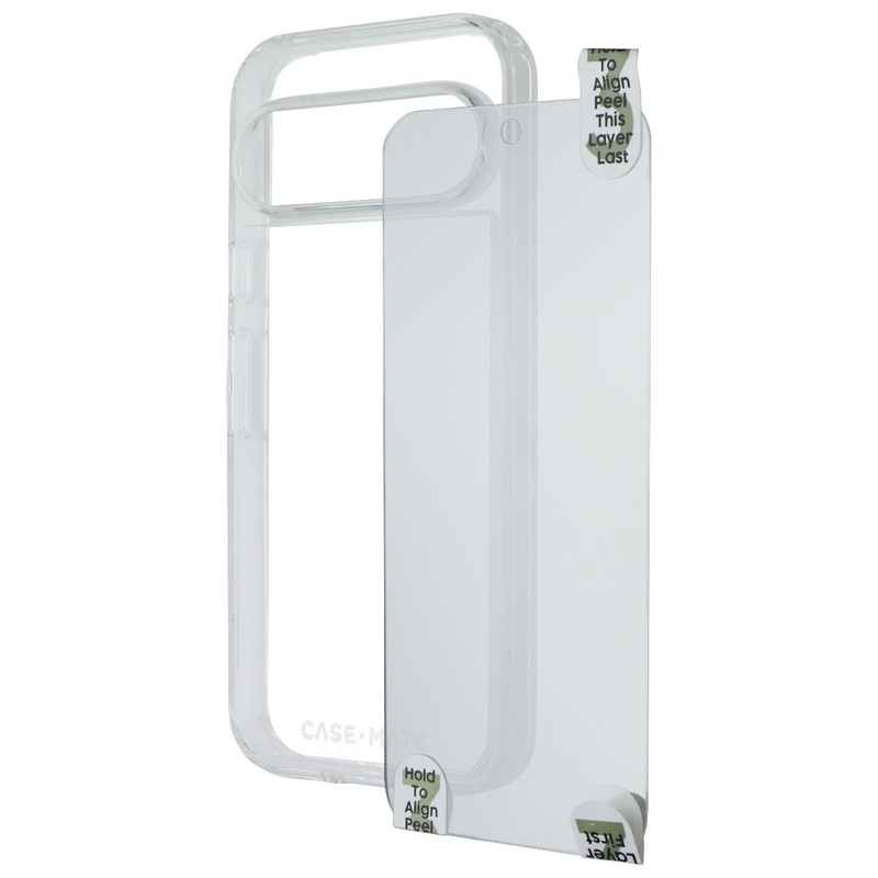 Case-Mate Tough Case & Screen Protector for Google Pixel 9 / Pixel 9 Pro – Clear