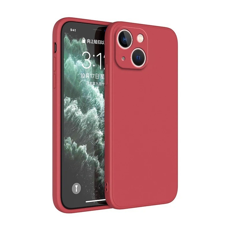 Liquid Silicone Phone Case Square Camera Cover iPhone 11-14 Retail gallery