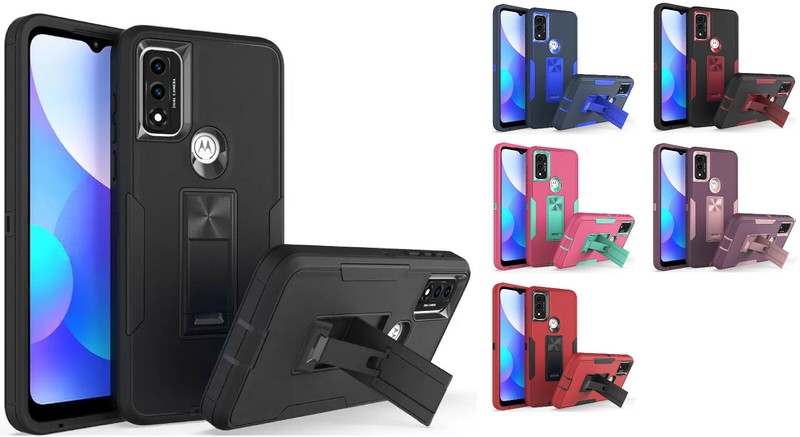 FOR Motorola Moto G Power (2022 ) XT2165DL Tough Hybrid Stand Case Phone Cover