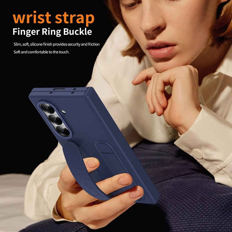 For Samsung Galaxy Z Fold 6 5 4 3 Anti-Drop Hinge Case with Strap & Kickstand gallery