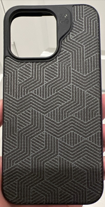 ZAGG London Snap Slim MagSafe Case for iPhone 15 PRO MAX Fabric Black