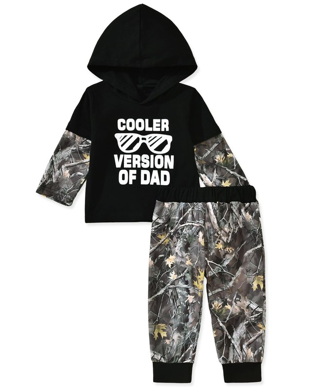 0-6 3 Months Infant Baby Boys Camouflage Hoodie Sweatshirt Outfit Fall Spring...