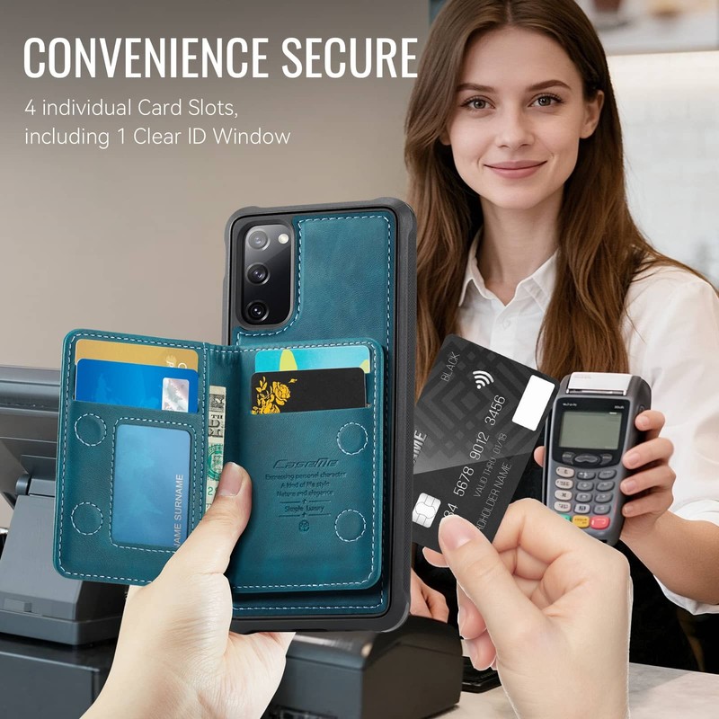 For Samsung Galaxy S25 Edge S24 S23 S22 S21 S20 Wallet Case Magnetic Card Holder gallery