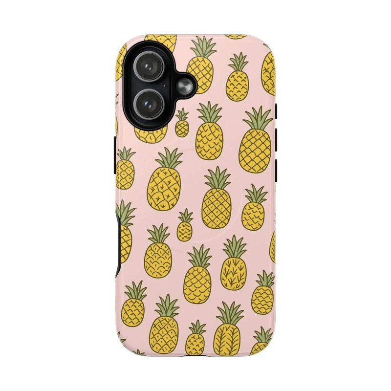 Pineapple Pattern Fruit Case for iPhone | MagSafe Compatible