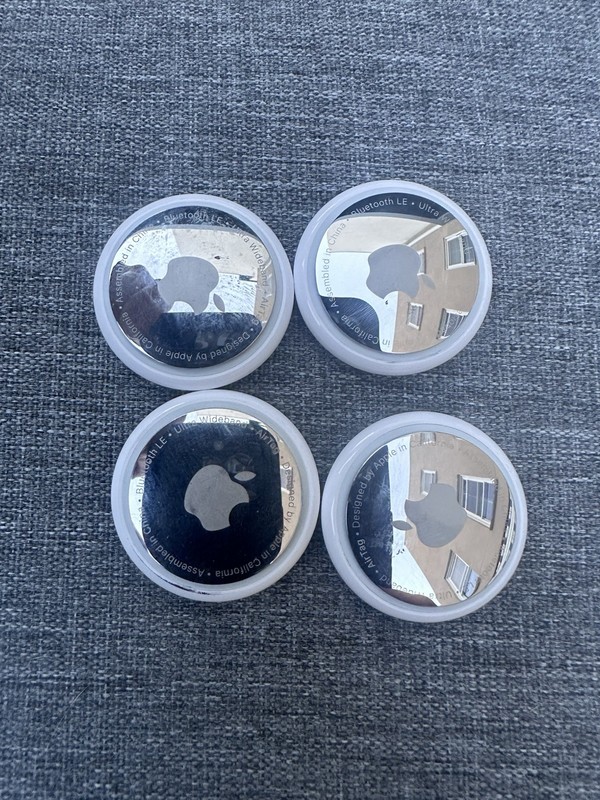 Apple AirTag Bluetooth Tracker – Silver (MX532AM/A). 4 PACK -Generation 1