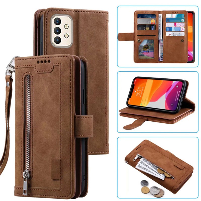 For Umidigi A13 Pro Max 5G Wallet Case,Leather Zipper Magnetic Flip Card Case
