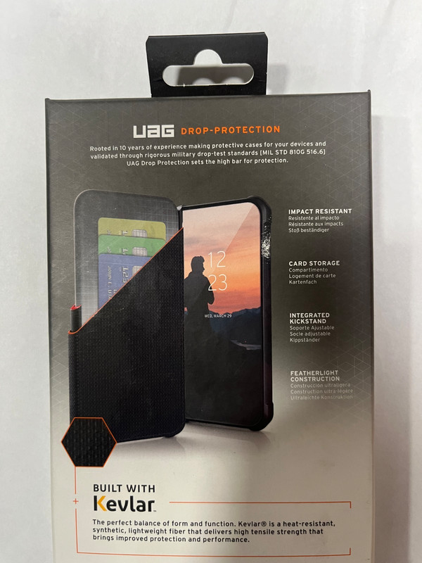 Urban Armor Gear UAG Metropolis Folio W/ Kevlar Case For iPhone 13 Pro Max Black gallery
