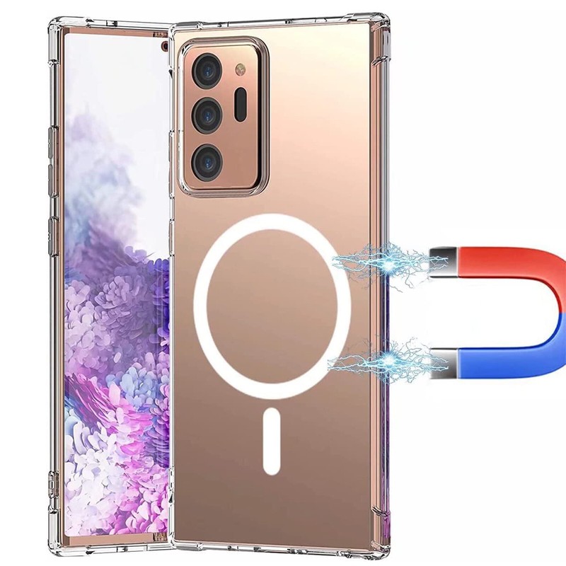 For Samsung Galaxy Note 20 Ultra Mag Safe Magnetic Case Slim Crystal Clear Cover