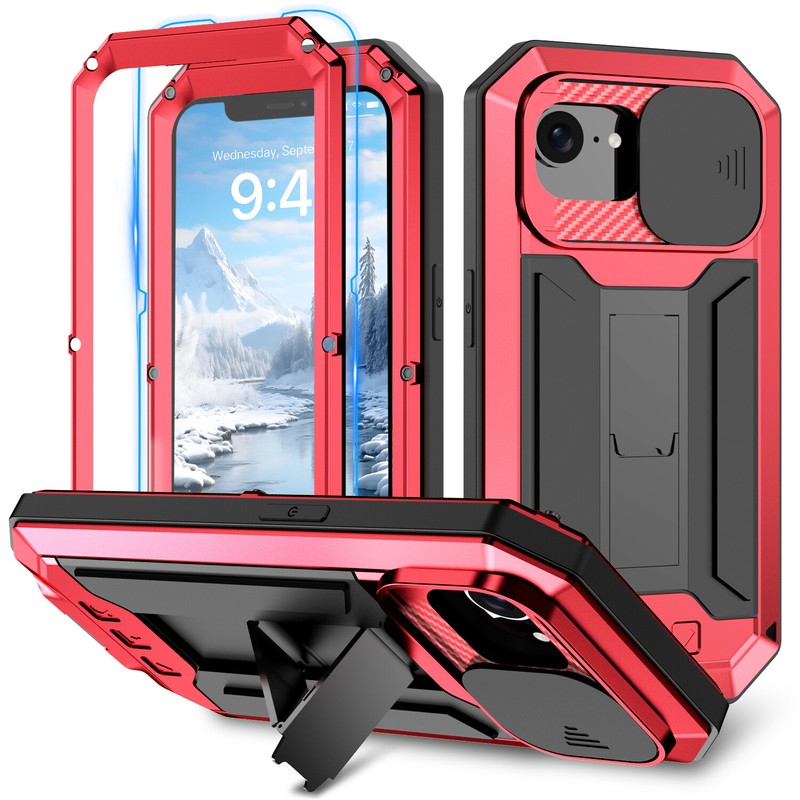 Case Built-in Screen Film Stand Slide Camera Cover For iPhone 16 ProMax/16e 2025 gallery