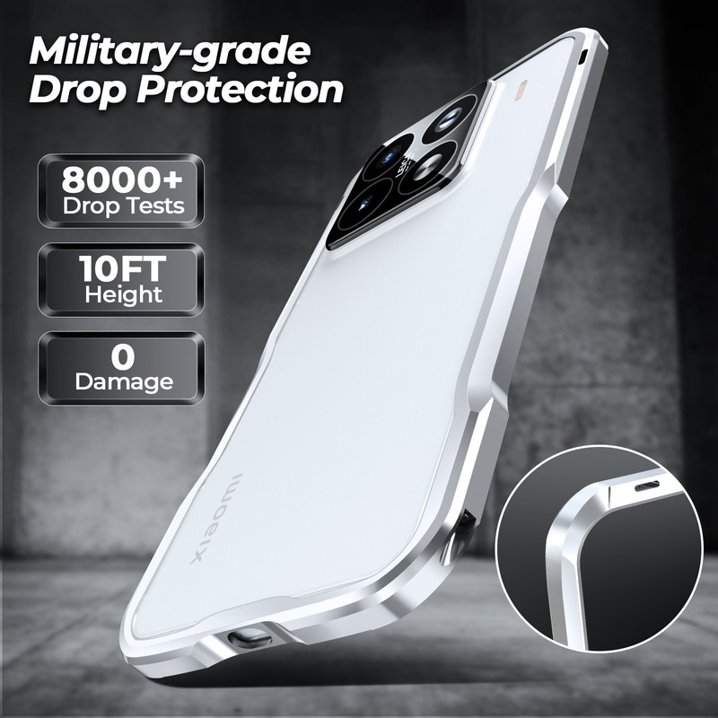 Luxury LUPHIE Shockproof Armor Metal Bumper Screw Case For Xiaomi 15 Pro / 15 5G gallery