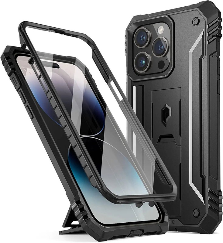 Case For Apple iPhone 14 Pro Built-in-Screen Shockproof Dual Layer Phone Cover