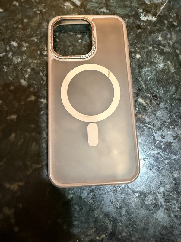Beige See Through Case with MagSafe for iPhone 15 Pro Max