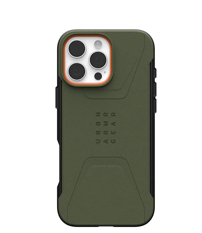 UAG iPhone Civilian Rugged Slim Shockproof Case Iphone 16 Pro Max Olive Drab gallery