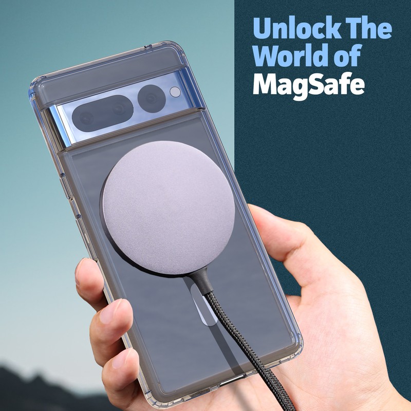 Google Pixel 7 Pro Clear Case Compatible with MagSafe gallery